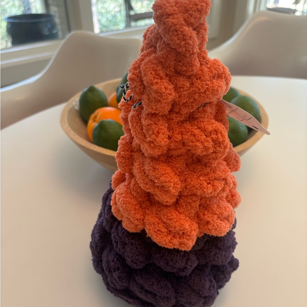 Clemson Tigers Pom Pom Tree Orange & Purple.  12”H. NWT.  Created by Reilly Grey
